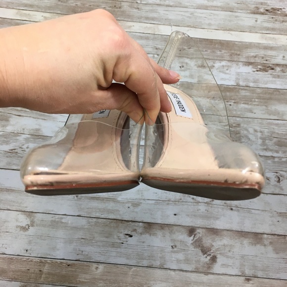 Steve Madden Vegas Clear/Nude  Pumps Size 7.5 - Picture 7 of 13